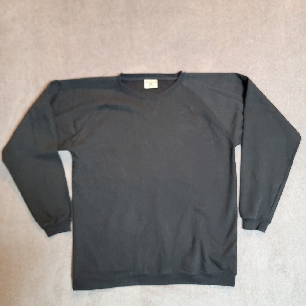Vintage 90s Russell Athletic Sweatshirt XL Tall Black Blank Crewneck Pullover